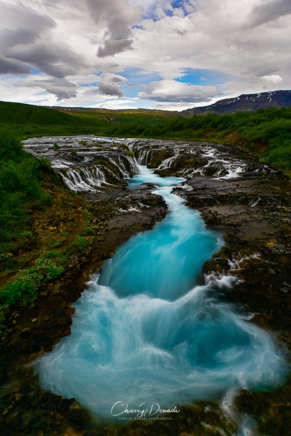 Iceland's Bruarfoss Waterfall by Landscape Photographer Chrissy Donadi